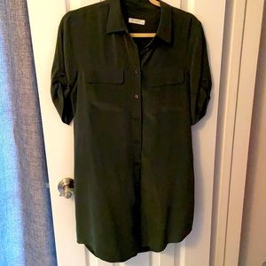 Equipment silk shirt dress